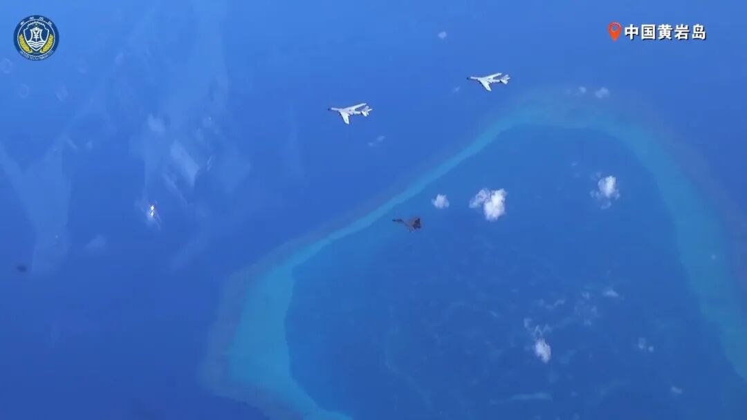 黄岩岛上空，轰-6K挂弹警巡 (http://www.999law.cn/) caij 第2张