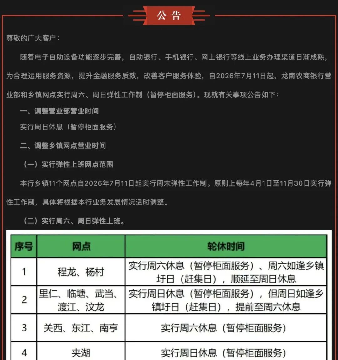 又有银行宣布：周六、周日暂停营业，赶集日除外 (http://www.kingbaby.com.cn/) wap 第2张