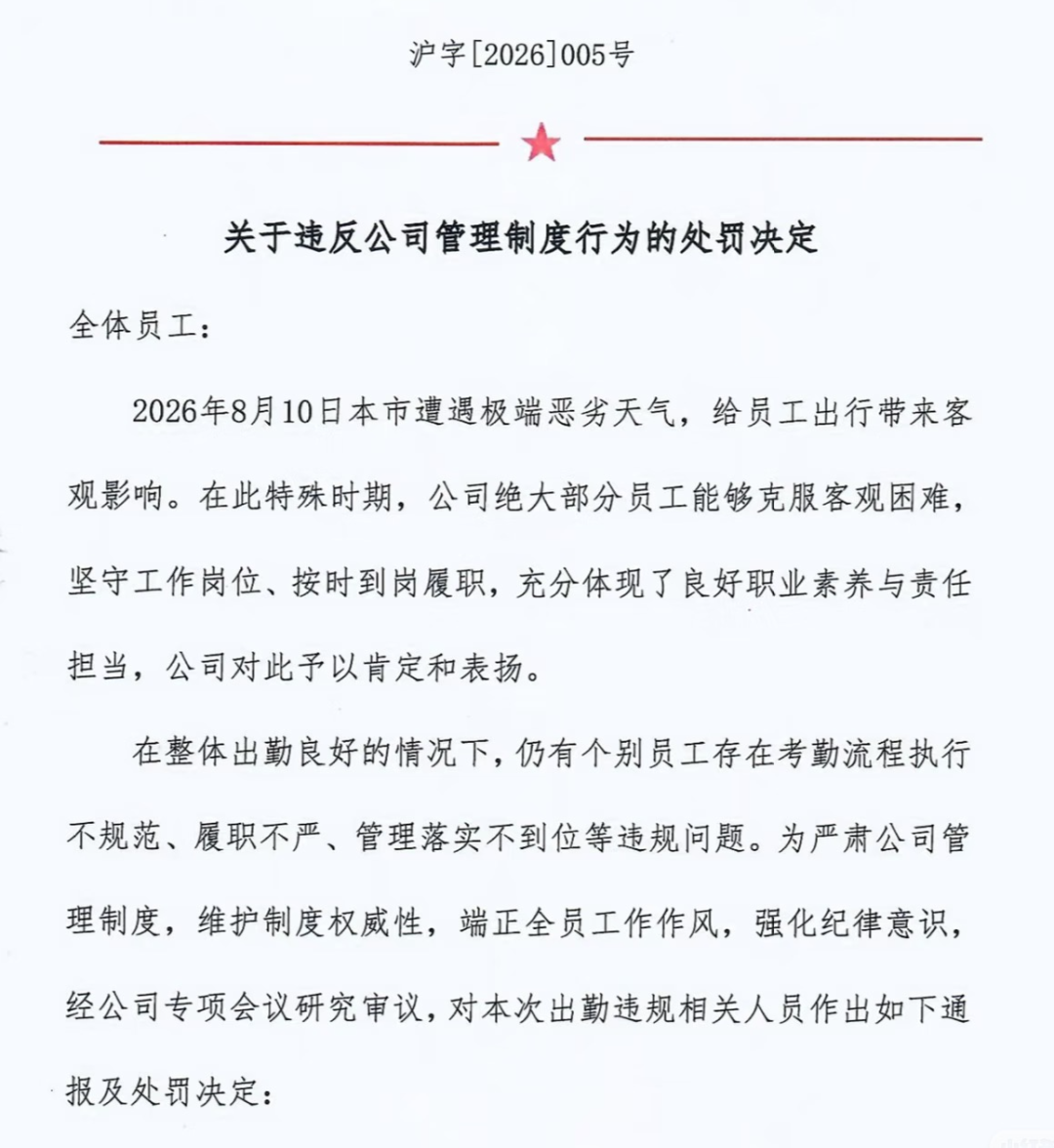 上海一员工台风天怕迟到请假1小时，被重罚1500元，公司：应提前1个工作日提交申请！批假领导也被罚！人社部门：违规；工会：提供法律援助 (http://www.kingbaby.com.cn/) wap 第3张